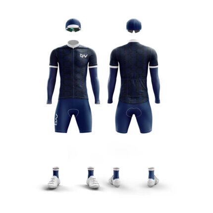Long-Sleeve Cycling Uniform – Full Coverage Jersey & Bib Shorts